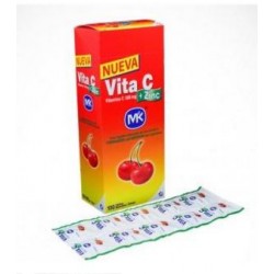 Vita C + Zinc (FARMATOLIMA) Tabletas Sabor A Cereza caja*100 tabletas