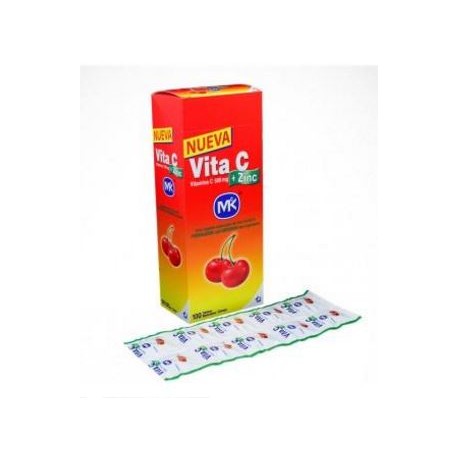 Vita C + Zinc (FARMATOLIMA) Tabletas Sabor A Cereza caja*100 tabletas
