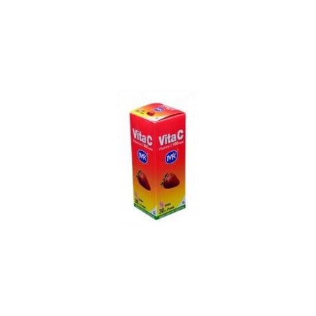 Vita C + Zinc (FARMATOLIMA) Masticables Sabor A Fresa caja*100 tabletas