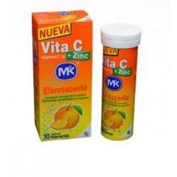 Vita C + Zinc 1 g (FARMATOLIMA) Sabor Naranja fco*10 tabletas