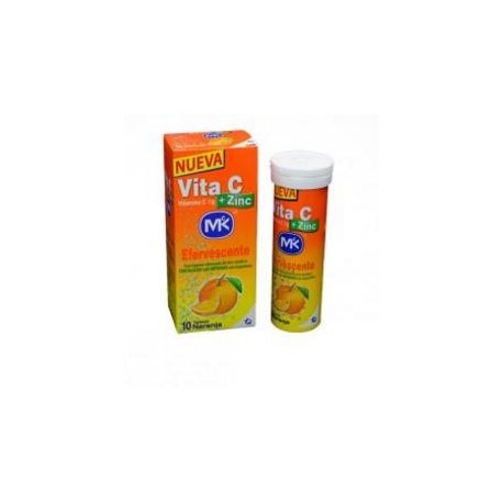 Vita C + Zinc 1 g (FARMATOLIMA) Sabor Naranja fco*10 tabletas
