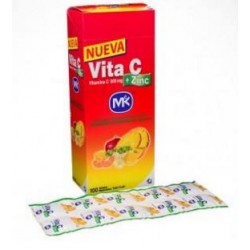 Vita C + 500 mg (FARMATOLIMA) Sabor A Tutti Frutti caja*100 tabletas