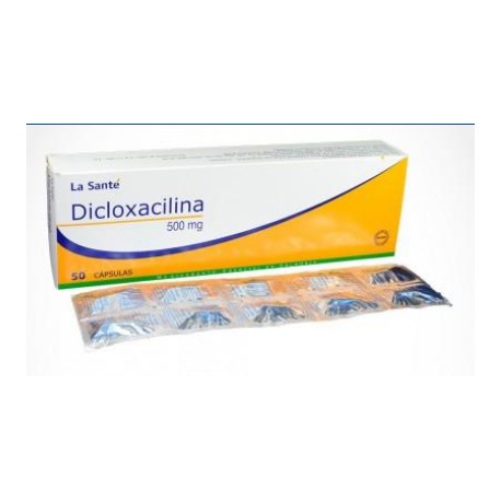 Dicloxacilina 500 mg (FARMATOLIMA) Caja* 50 Cápsulas _La Santé