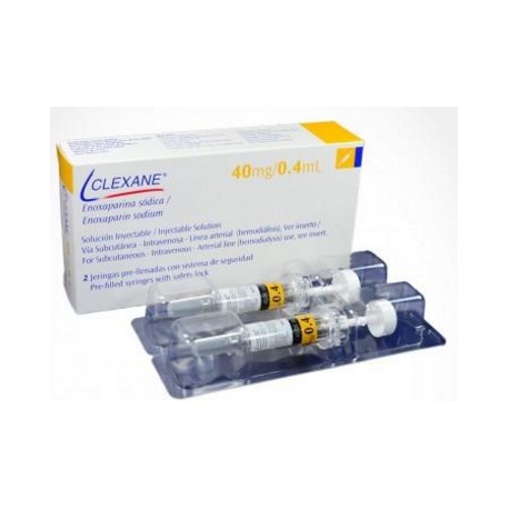 Clexane 40mg/0,4 mL (FARMATOLIMA) Caja*2 Jeringas Pre-Llenadas_Sanofi Aventis
