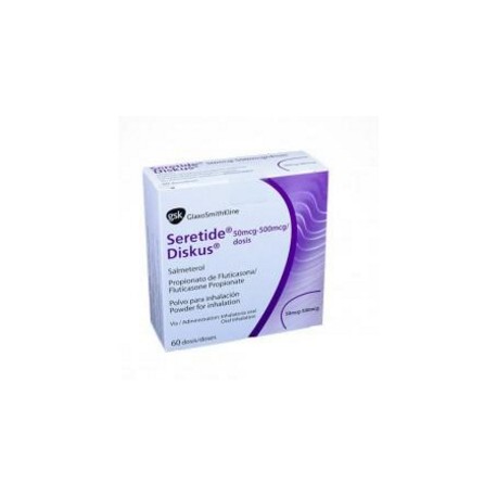 Seretide Diskus 50mcg/500 mcg (FARMATOLIMA) Caja*60 Dosis_Glaxosmithkline