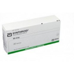 Synthroid 50 mcg (FARMATOLIMA) Caja *30 Tabletas_Abbott