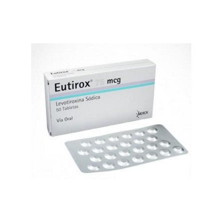 Eutirox 75 mcg (FARMATOLIMA) Caja*50 Tabletas_Merck