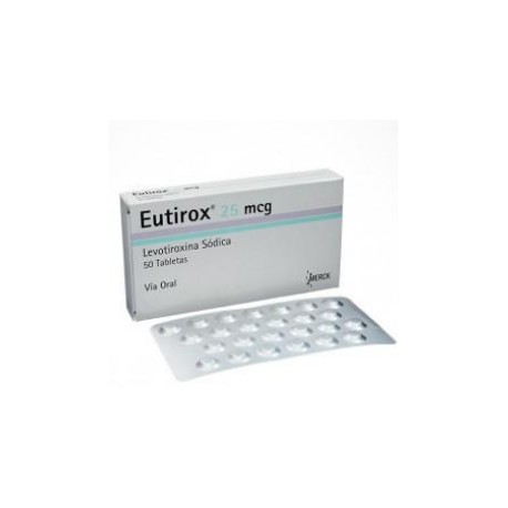 Eutirox 25 mcg (FARMATOLIMA) Caja*50 Tabletas_Merck